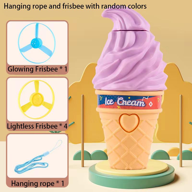 

Мороженое, летающая бамбуковая стрекоза, флэш-фрисби, родитель-ребенок, отдых на свежем воздухе, мороженое, вращающаяся флэш-фрисби