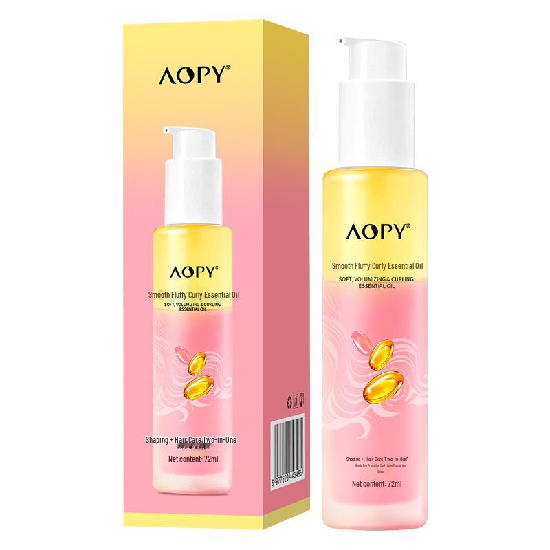 AOPY Anti-Frizz Hair Oil for Smoothing and Repairing Dry, Damaged, Curly Hair with Long-Lasting Fragrance