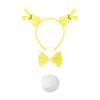 1/3/4/5Pcs Women's Bunnies Costume Accessories Set Rabbit Ears Headband Bowtie Rabbit Tail Tutu Skirt for Easter Party