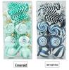 6cm 15-Piece Christmas Ornament Set: Balls, Pine Cones, Lollipops, Candies for Tree Decor and Gifts