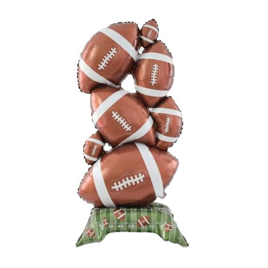 Football Balloons Extra Large Inflatable Football Balloon for Party Decorations Football Birthday Game Day Celebration Indoor Outdoor Photo Backdrop