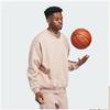 Adidas Sweatshirts Unisex Pearl Smoke Gray Crew Neck Moderate Regular IM8422