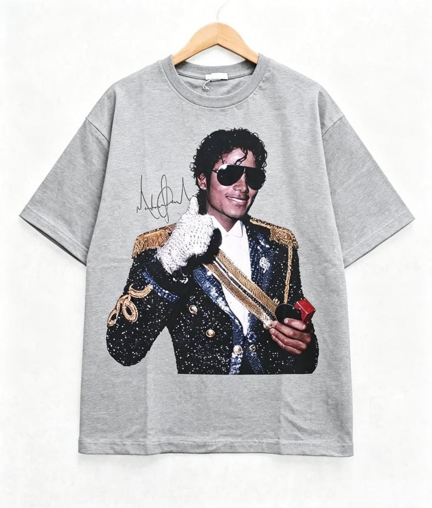 Ρετρό Μπλουζάκι Michael Jackson Δημοφιλές Casual Oversized Streetwear Καλοκαίρι 2026 Ανδρικά Γυναικεία Βαμβακερά Ρούχα Y2k Στυλ Αθλητικά