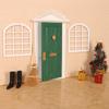 Smoother Edge Mini Wooden Door Miniature Miniature Simulation Furniture  Dollhouse Miniature