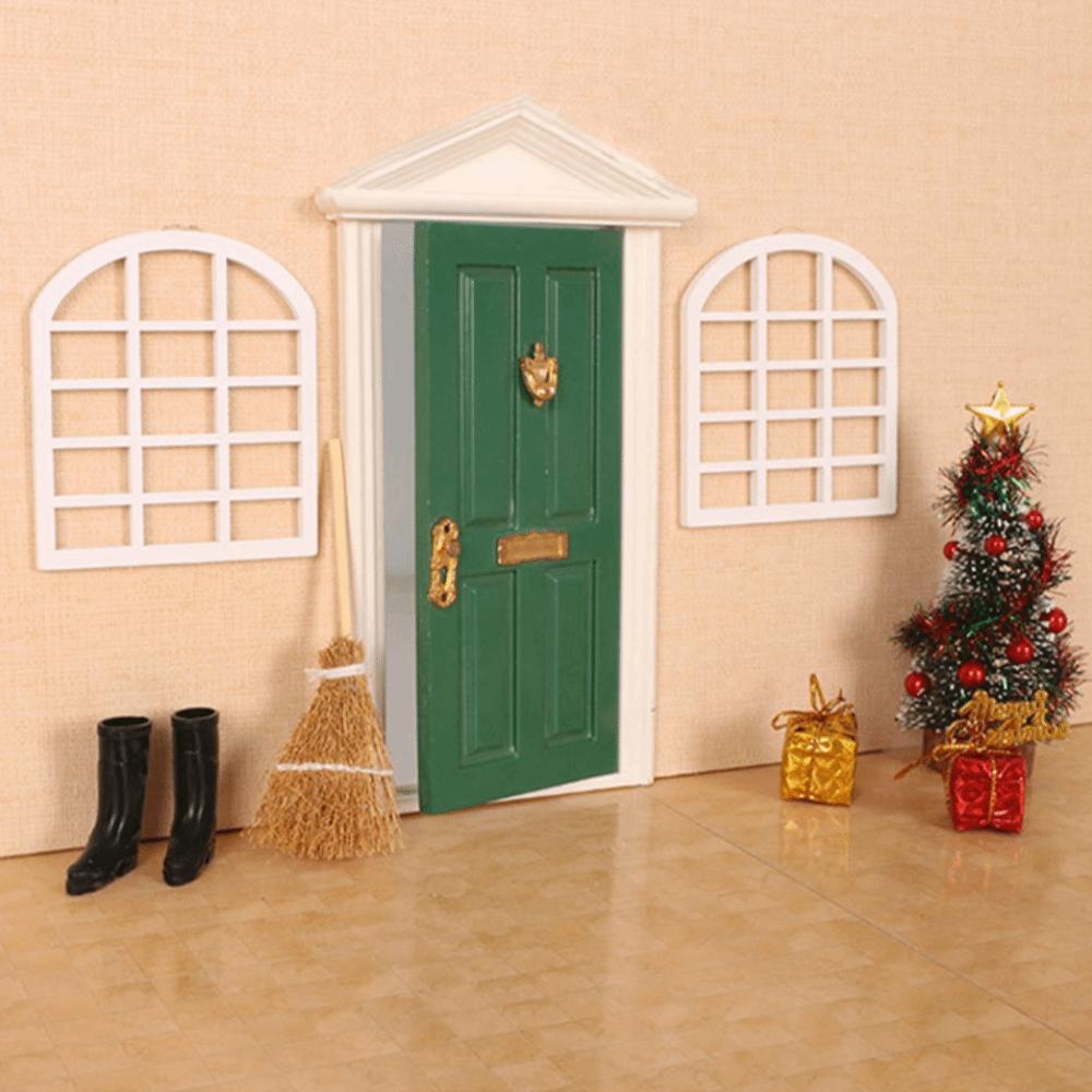 Smoother Edge Mini Wooden Door Miniature Miniature Simulation Furniture  Dollhouse Miniature