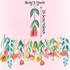 Buntes DIY-Frühlingsblumen-Geburtstagsparty-Banner Für Kinder Klassenzimmerdekoration Langes Blatt Blumig Happy Birthday Party Hintergrund