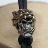 Tiger Hat Orc Skull Head Sculpture Outdoor Knife Beads EDC Lanyard Key Chains Pendants Brass DIY Umbrella Rope Bracelets Charms Accessories