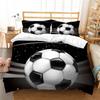 Biancheria da Letto Calcio Stampa 3D Sport Calcio Copripiumino e Federa Set Biancheria da Letto Camera da Letto Letto Matrimoniale Misura Standard Decorazione per la Casa