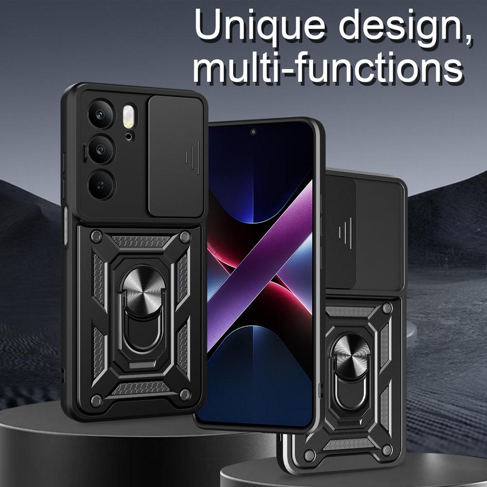 Custodia Protettiva per Fotocamera per Realme C75 C61 C63 C65 C67 C51 C53 C55 C35 C21y Realme 14X GT 7 Pro 3 Neo 5 V60 Pro Cover ad Anello Armatura