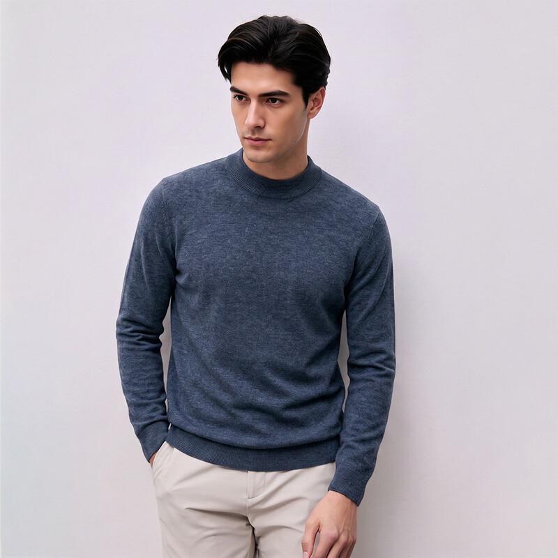 CARLI Men's Lamb Wool Blend Casual Knit Sweater