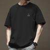 Printed Short Sleeved T-shirt for Boys On Instagram Fashion Label 2025 Summer Trend Loose Half Sleeved Versatile T-shirt