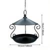 Pet Feeding Supplies Iron Bird Feeder Rainproof Hanging Bird Food Dispenser Windproof Multi-purpose Bird Water Bowl Courtyard