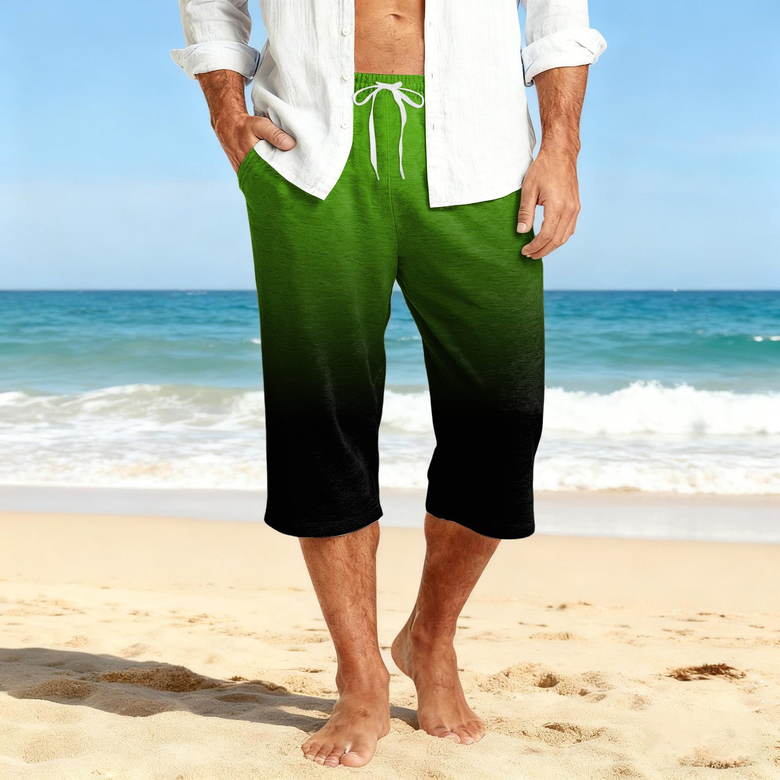 

Men s Casual Drawstring Cropped Shorts XXL