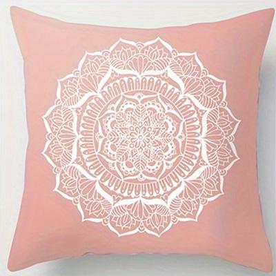 Home Decor Exquisite Floral & Mandala Patterned Cushion Covers Pattern Cushion Cover Suitable For Sofa Bedroom Car Pillow Cover