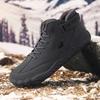 Nowe wysokie zimowe buty bawełniane męskie buty śniegowe pikowane i pogrubione buty trekkingowe męskie buty ciepłe, mrozoodporne, antypoślizgowe i wodoodporne
