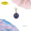 Smiling Face Gold Zinc Alloy Pendant Keychain Accessory