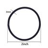 40 Pcsblack Elastic Rope Ring Hairband Women Girls Hair Band Tie Ponytail Holder