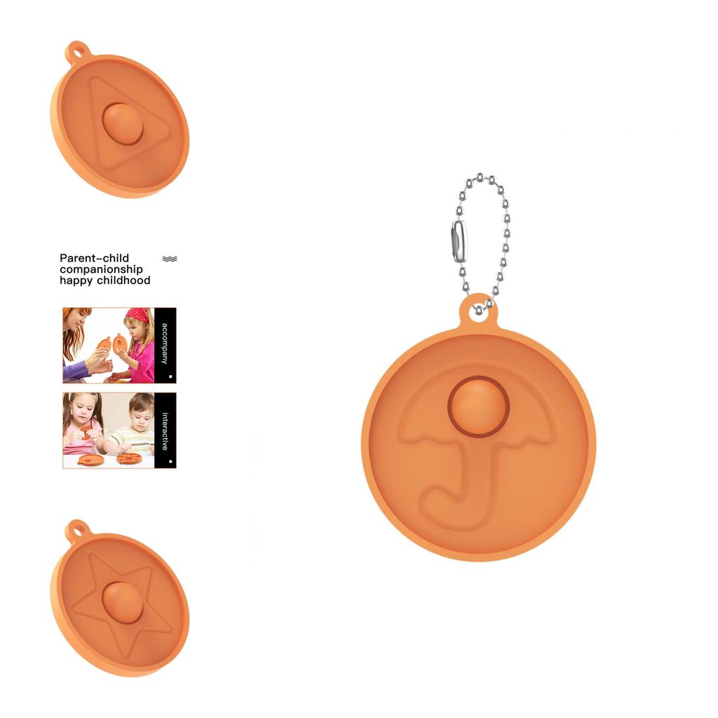 Squid Game Pop It Simple Dimple Push Bubble Keychain Pendant Fidget Toy For Stress Relief Fun