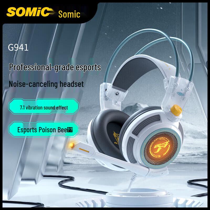 SOMIC G941 7.1 Virtual Surround Sound USB Wired Gaming Headset