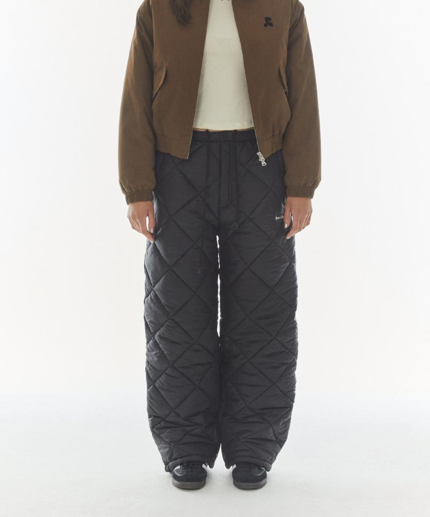 REST&RECREATION Quilted Padding Pants - Black
