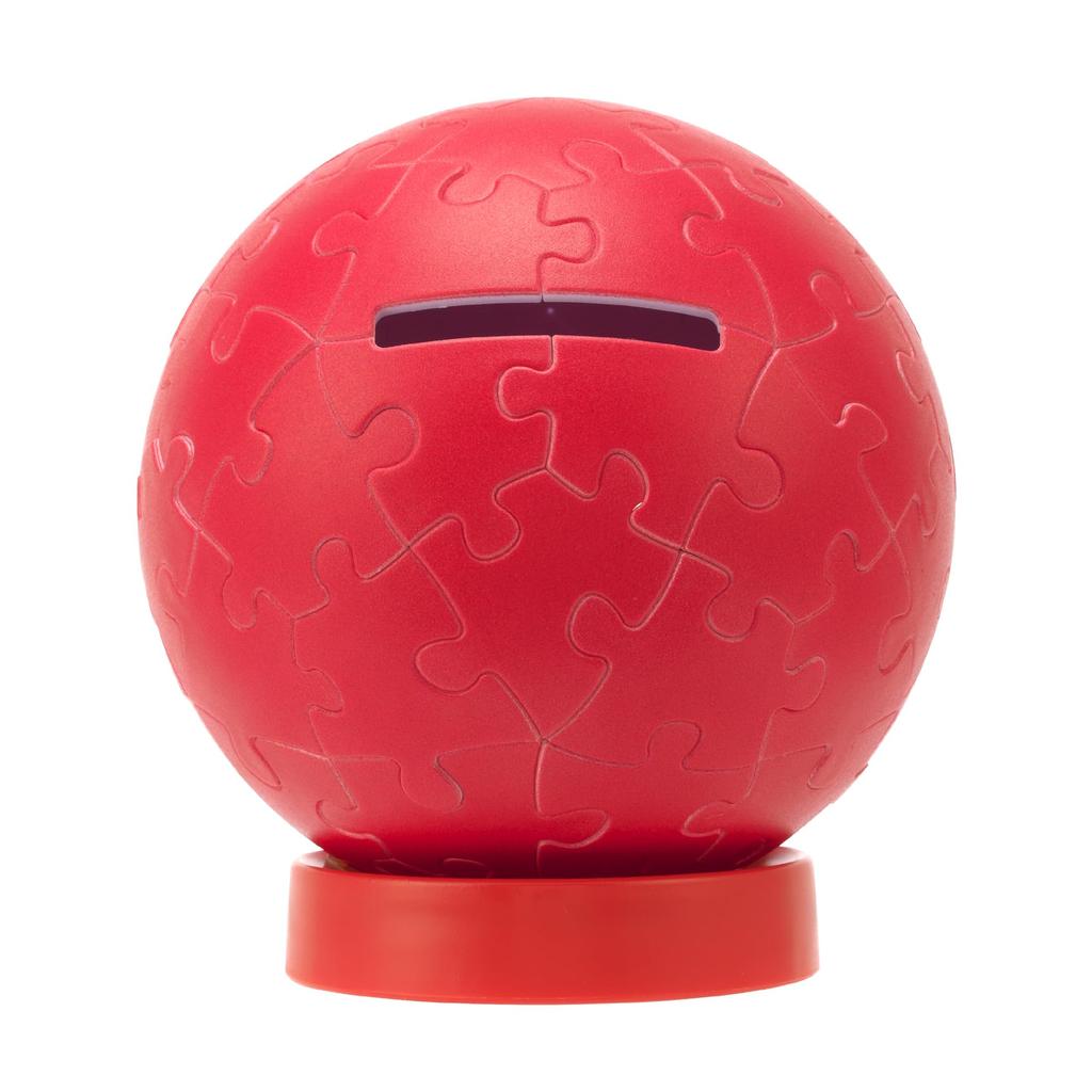 Yanoman 60-teiliges Puzzle, Pazu Kororin Roter Daruma (Ca.. 7.6cm Durchmesser), 2003-515, Enthält Stückanforderungs-Postkarte, Basis und Münzeinwurf-Teile