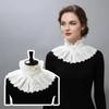 High Neck Fake Collar Hollow Embroidery Ruffle Collar Detachable Collar  Photograph Accessory