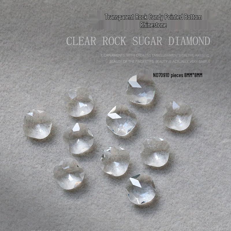 

Украшение для нейл-арта в виде стразов в форме сердца и восьмиугольника, 10 шт./уп.