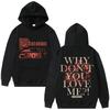 Ossessione Felpa con Cappuccio Horror Gotica Vintage Movie Streetwear Estetica Pullover Grafico Donna Uomo Felpe Trendy Abbigliamento