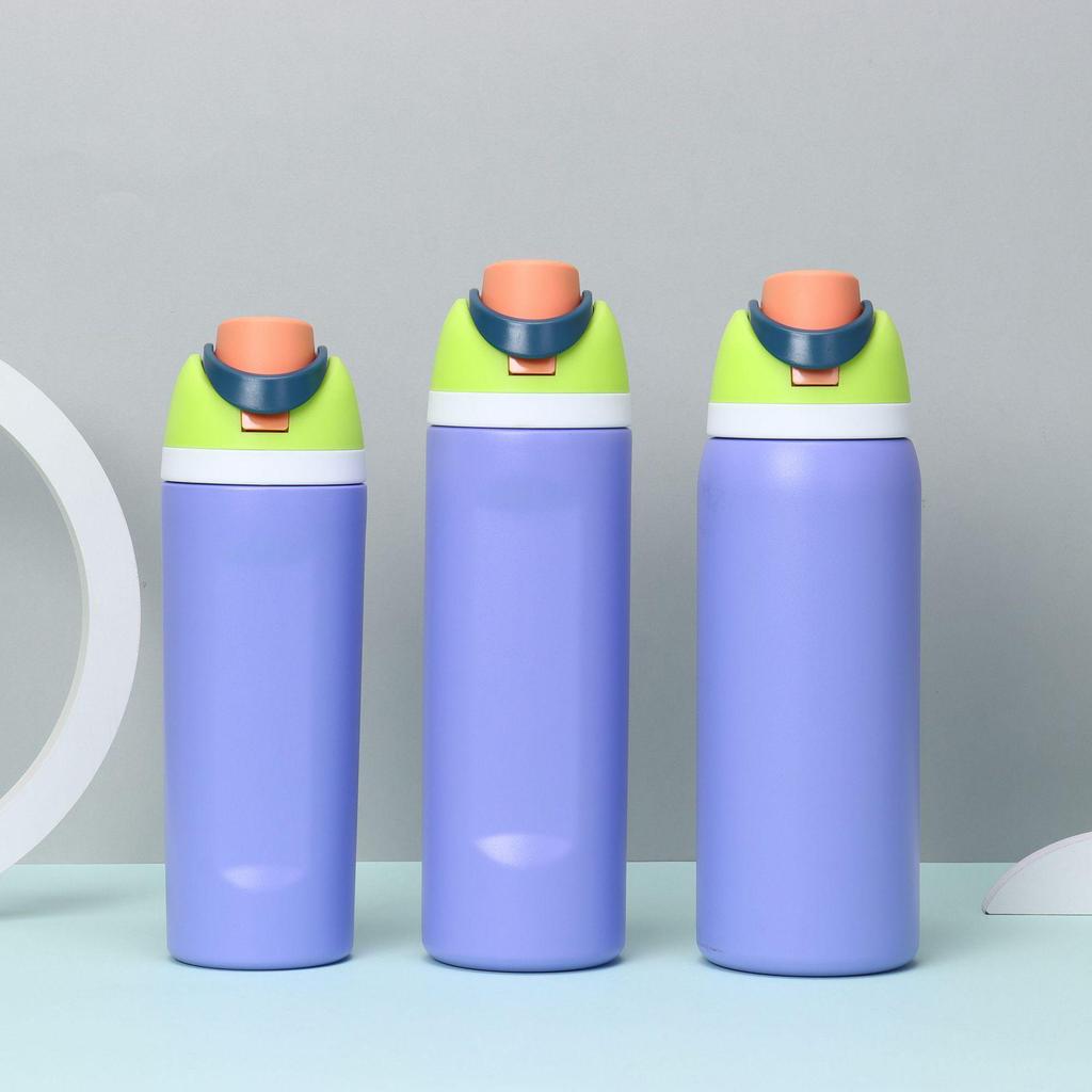 Stainless Steel Insulated Sports Water Bottle - Large Capacity, Portable, Direct Drink