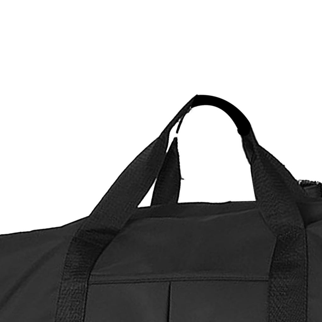 Reisetasche Schwarz Großes Fassungsvermögen Fächerdesign Wasserdichtes Oxford-Gewebe Sport-Gymnastiktasche für Täglich