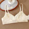 Less sporty, no steel rim, comfortable jelly glue jacquard, new bra for middle and high school students during development