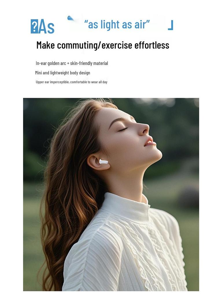 2025 Smart Wireless Noise-Cancelling Bluetooth Earphones - High-Quality, Comfortable In-Ear Design with Long Battery Life