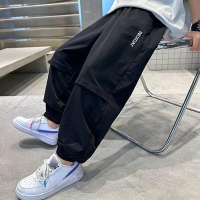 Jungen hosen neue kinder vielseitige kordelzug hosen kinder casual gerade hosen