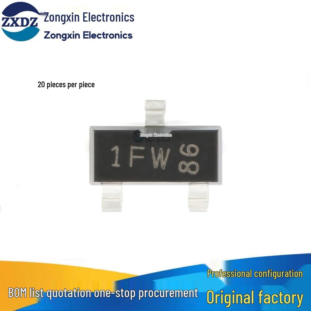 

BC847B SOT-23 45V/100mA SMD Transistor, Pack of 20