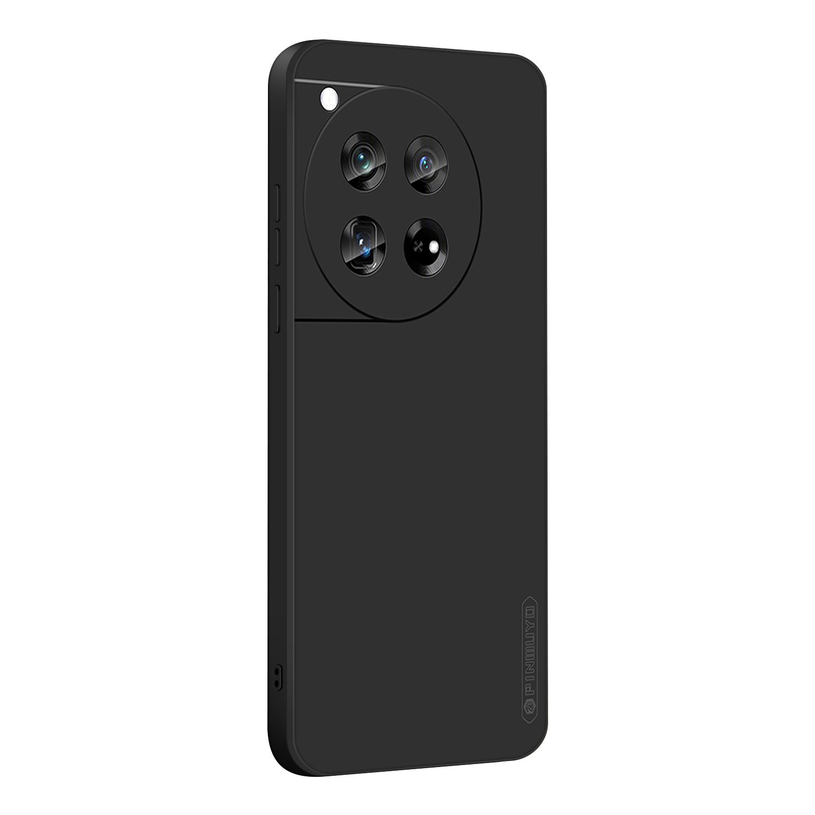 

PINWUYO JK Touching Series For OnePlus 12 5G Case Anti-Scratch Soft TPU Back Cover Black