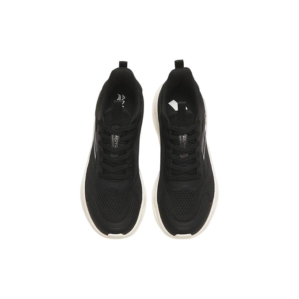 Anta Slip Resistant, Abrasion Resistant, Lightweight Low top Running Shoes Women's Black White 122315575-7