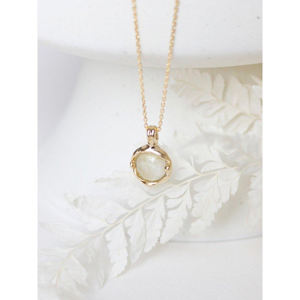 

Silver 925 Rutilates Quartz Necklace_N035 silver