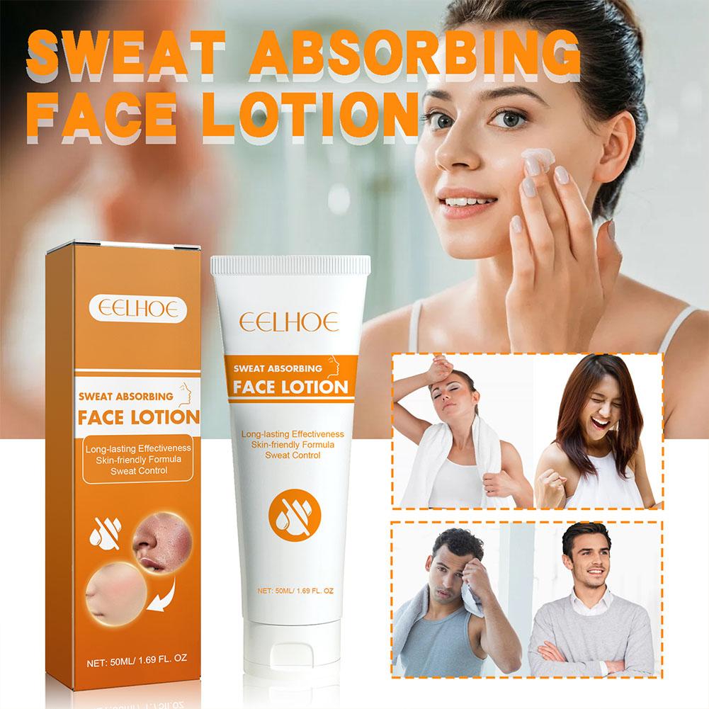 Antisudorale Viso Anti Sudore Fronte Cuoio Capelluto e Controllo Viso Grasso Lozione Assorbisudore per il Viso Formula Delicata sulla Pelle 50ml