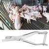 Stainless Steel V Shape Ear Tag Pliers Tongs for Pig Animal Livestock Farm Accessory