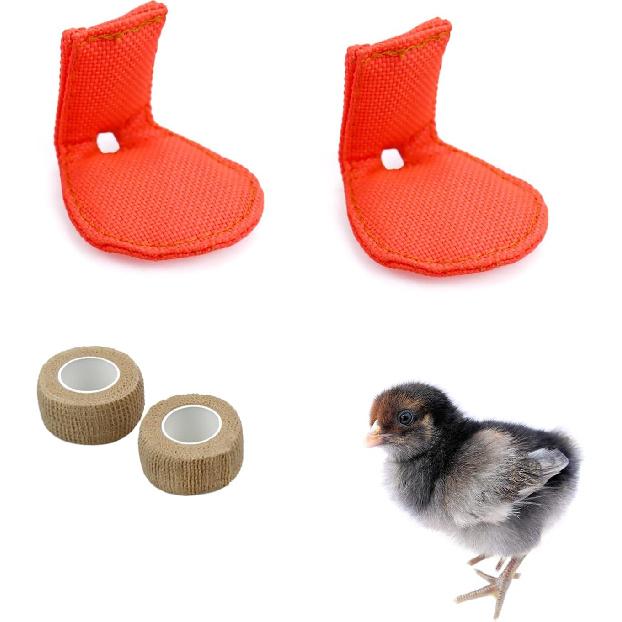 2 Pack Chick Hobble Brace Chick Splay Leg Brace for Newly Hatched Chicks Baby Goslings Juvenile Birds