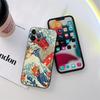 Hokusai The Great Wave Anime Dragon Phone Case for iPhone 11 15 Pro Max Case Coque 14 Plus 13 Pro 12 11 X XR 8 SE TPU Soft Cover