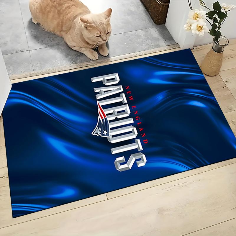 Patriots Team Logo Artwork Carpet Rug Soft Washable Anti Slip Home Living Room Sofa Mats Personalized Christmas Rug
