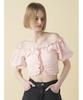 Furfur Ruffle Cut Blouse RWCT252051 Pink Women's