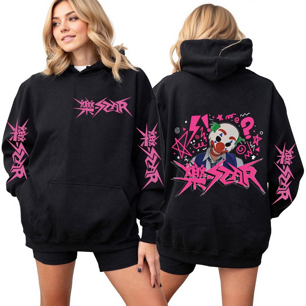 Women's Fashion Casual Outfit Sweatsuit Long Sleeve Top Printed Hooded Sweatshirt