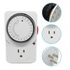 2/3-Pin Plug Timer Plug 15 Minutes Intervals 24 Hour Segment Timer  Kitchen Appliances