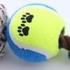 Plüsch Hundespielzeug Quietschende Tierkopf Tennisball Hund Kauspielzeug Interaktiver Seilknoten Zahnungsspielzeug für mittelgroße große Hunde Tauziehen Zahnpflege