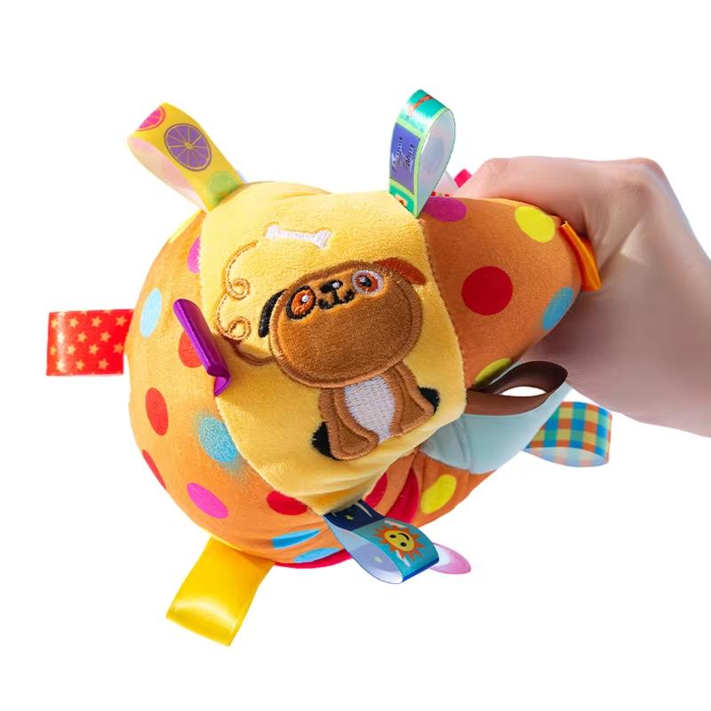 Interactive Ball Dog Toy Bite Resistant Squeaky Plush Handle Suitable for Aggressive Chewing Training Stress Relief