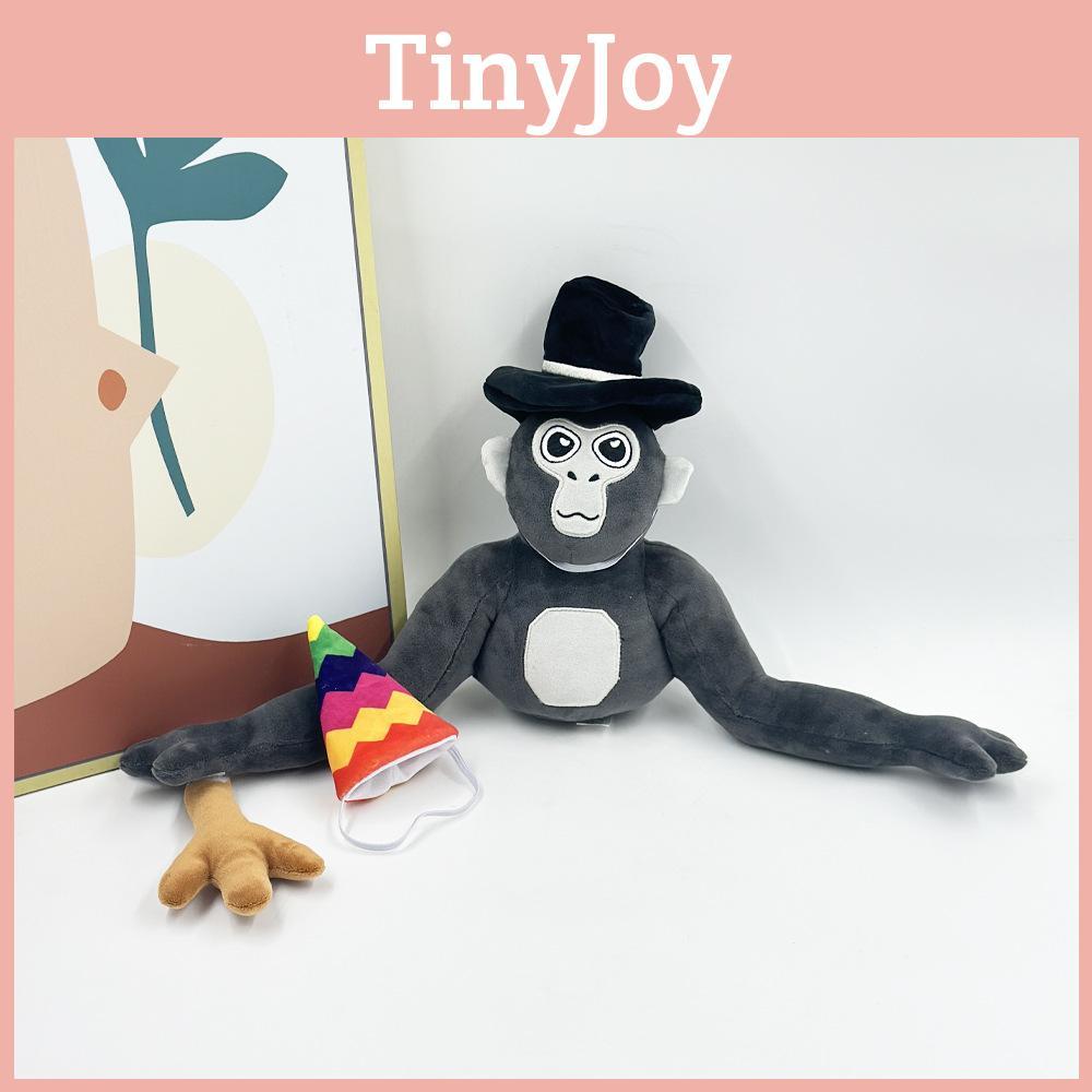 New Gorilla Tag Monke Plush Toy Stuffed Animal Doll With Hat 25cm Tall