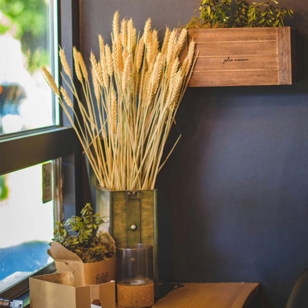 50pcs DIY Craft Dry Wheat Spikes Natural Dried Flowers Dried Wheat Stalks  Christmas Decoration