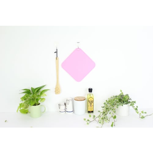 Shinki Gosei Tombow Cutting Board, Antibacterial, N Pink, Small, 21cm W x 21cm D x 0.5cm H, Sweets Palette, Made in Japan